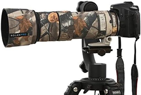ROLANPRO Camouflage Lens Cover for Canon EF 100-400mm f4.5-5.6 L is USM Coat Lens Protective Sleeve Case-#1(Not Waterproof) in Kuwait