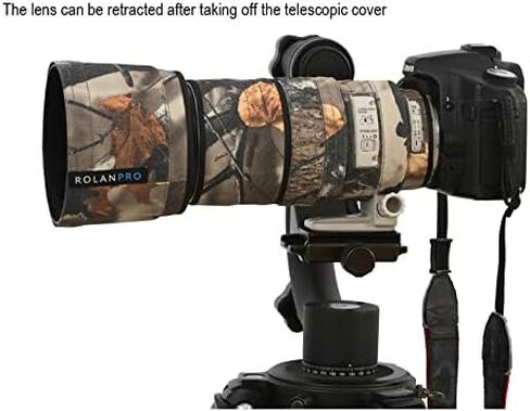 ROLANPRO Camouflage Lens Cover for Canon EF 100-400mm f4.5-5.6 L is USM Coat Lens Protective Sleeve Case-#1(Not Waterproof) in Kuwait