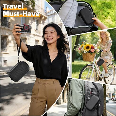 BRDRC Carrying Case for Insta360 Ace Pro 2/Ace Pro Xplore Bundle Kit, Portable Small Storage Bag Hard Shell Battery Travel Case with Wrist Strap Carabiner Insta 360 Ace Pro 2/Ace Pro Accessoires in Kuwait