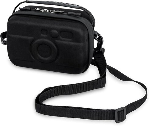 Travel Compact Camera Case for Lumix L10 Fuji X100VI X-T30 II +13-33mm lens | Fits for X-T30 II +13-33mm A6600/Nikon Z30+ 16-50mm lens Leica D-Lux 8. Front pockets. shoulder strap,Anti Scratch in Saudi Arabia