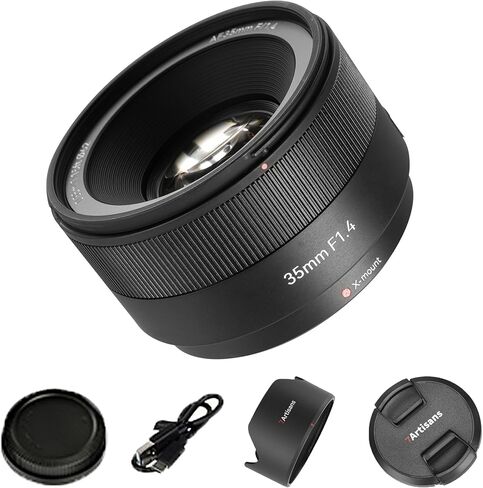 7artisans 35mm F1.4 Auto Focus APS-C X Mount Camera Lens for Fuji X-Mount Cameras X-T10 X-T2 X-T20 X-T30 X-T3 X-T5 X-T100 X-T200 X-T30 X-PR01 X-PR02 in Kuwait