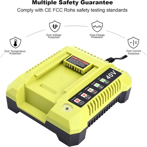Replacement for Ryobi 40V Battery Charger, OP401 Charger Compatible with Ryobi 40V Lithium Battery OP4040 OP4050 OP4050A OP40601 OP4026 OP4015 OP4030 Fast Charger in Kuwait