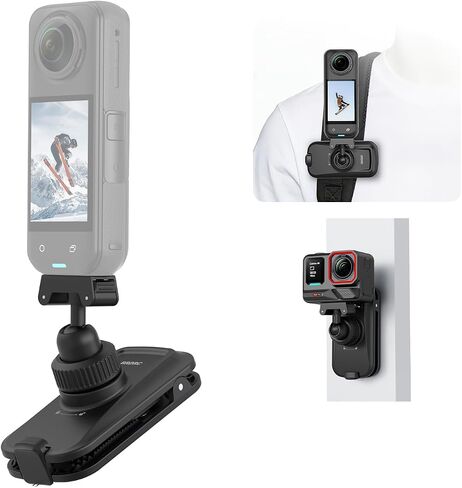 BRDRC Magnetic Backpack Mount for Insta360 X5 Ace Pro 2, Quick Release Magnet Mount Bag Strap Anti-Slip Shoulder Clip Belt for Insta 360 X5 X4 Air Ace Pro 2 Accessories in Kuwait