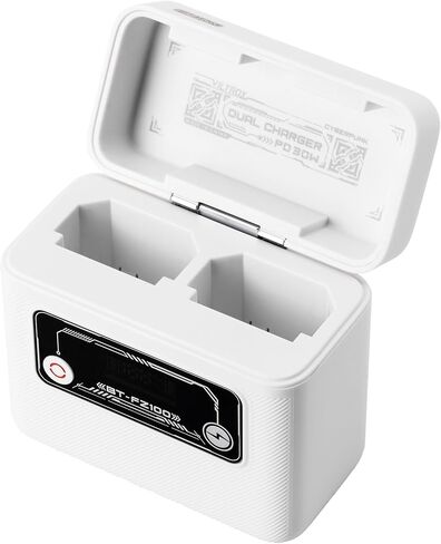 VILTROX NP-W235 Dual Battery Charger, 5500mAh Storage Station & 30W Fast Charge Hub for Fuji NP-W235, 40.7Wh USB-C Dual Charging Case with Screen for Fujifilm GFX100 II X-H2S X-T5 X-S20 in Kuwait