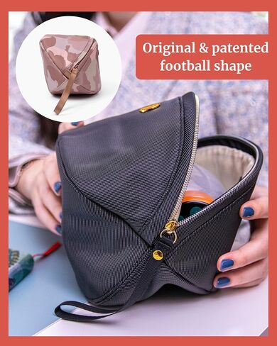 Wearable Breast Pump Bag - Fits Elvie, Willow, Momcozy and All Others - Beige Small Pump Bag with Wrist Strap – Hands-Free Pump Carrying Case and Storage for Travel in Kuwait