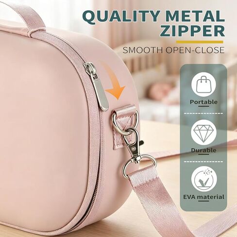Breast Pump Bag Compatible with Eufy, Portable Pump Case with Weather-Resistance Detachable Tray, Breast Pump Storage for Momcozy/Willow/Medela, Strong EVA Build, Great for Travel and Outings in Kuwait