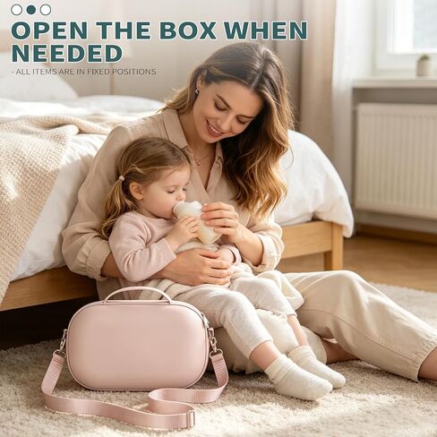 Breast Pump Bag Compatible with Eufy, Portable Pump Case with Weather-Resistance Detachable Tray, Breast Pump Storage for Momcozy/Willow/Medela, Strong EVA Build, Great for Travel and Outings in Kuwait