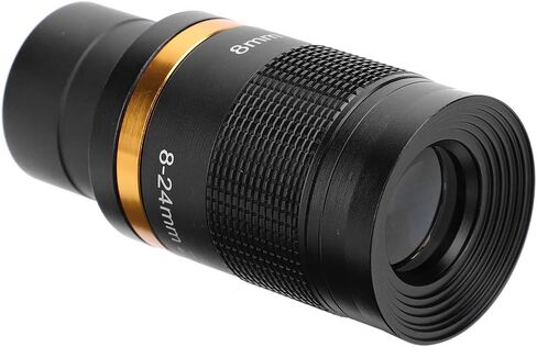 8-24mm Continuous Zoom Eyepiece for Astronomical Telescope, 1.25 Inch / 31.7mm Zoom Eyepiece with Wideband Green Coating, Aluminum Alloy & Optical Glass, for Moon Planets Nebulae in Kuwait