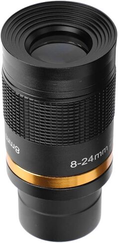 8-24mm Continuous Zoom Eyepiece for Astronomical Telescope, 1.25 Inch / 31.7mm Zoom Eyepiece with Wideband Green Coating, Aluminum Alloy & Optical Glass, for Moon Planets Nebulae in Kuwait