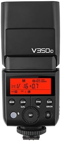 Godox Flash V350C Compact TTL Camera Flash for Canon, Portable Speedlight with High-Speed Sync 1/8000s, Built-in 2.4GHz Wireless, Li-Ion Battery for Mirrorless and Lightweight DSLR Photography in Kuwait