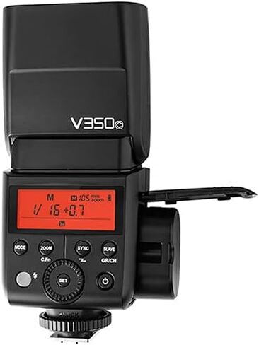 Godox Flash V350C Compact TTL Camera Flash for Canon, Portable Speedlight with High-Speed Sync 1/8000s, Built-in 2.4GHz Wireless, Li-Ion Battery for Mirrorless and Lightweight DSLR Photography in Kuwait