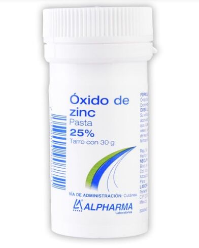 Generic Alphaaarrma Zinc Oxide Paste 25%, Topical Skin Protectant, 30g Jar in Kuwait