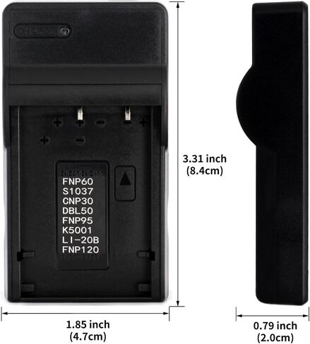 Norifon NP-120 USB Charger for Fujifilm FinePix 603, FinePix F10 | Compaitible with Fujifilm FinePix F10 Zoom, FinePix F11, F11 Zoom, M603, M603 Zoom Camera in Kuwait