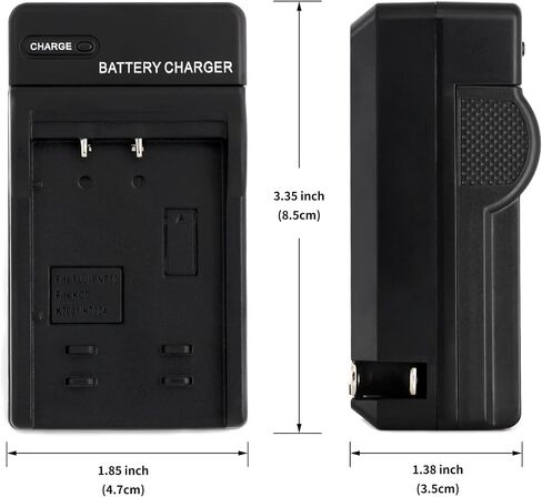 Norifon KLIC-7001 Wall Charger for Kodak Easyshare M1063, M320 | Compaitble with Kodak Easyshare M340, M341, Easyshare M763, M863, EasyShare V550, V570, V610, V705 with Foldable Plug in Kuwait