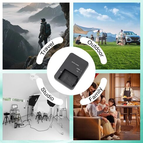 CB-2LH CB-2LHT NB-13L Wall Battery Charger Compatible with Canon PowerShot G1 X Mark III G5X G5 X Mark II G7 X G7 X Mark II III G9X G9 X Mark II SX620 SX720 SX730 SX740 HS (Not Applicable to G1 X) in Kuwait