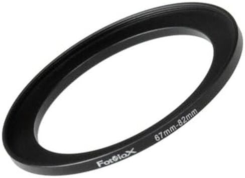 Fotodiox Metal Step Up Ring, Anodized Black Metal 67mm-82mm, 67 - 82 mm in Kuwait