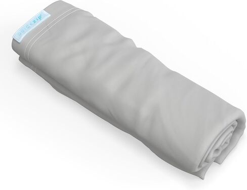 QuickZip Crib Extra Zip-On Sheet (SecureFit Wraparound Base Not Included) - Faster, Safer, Easier Baby Crib Sheets - White 100% Cotton - Fits All Standard Crib Mattresses in Kuwait