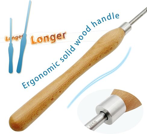 Bowl Gouge Set (3/8",1/2" and 5/8"),M2 Cryo HSS Woodturning Tool | Beech Wood Handle,Woodworking Tool,Low Grinding Frequency,Sharp in Kuwait