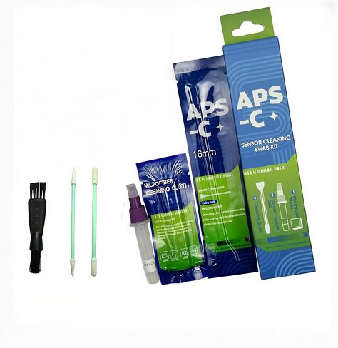 Camera Sensor and Lens Cleaning Kit, Mirrorless and DSLR Camera Cleaning Kit, Including Cotton Swabs, Dust Free Cloth, Cleaning Brush (Full Frame) in Saudi Arabia