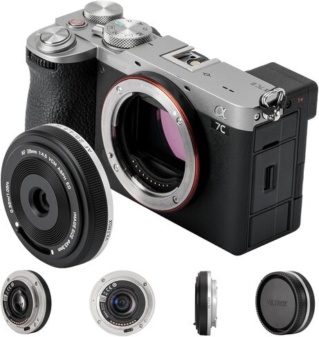 VILTROX 15mm F1.7 E-Mount Lens,AF 15mm f/1.7 E for Sony E, APS-C Prime Ultra Wide Angle Autofocus Lens for Sony Cameras a6400 a6500 a6600 A6300 A6100 ZV-E10 FX30 A6700 ZC-E10II FX30 a7RⅢ a7Ⅳ in Kuwait