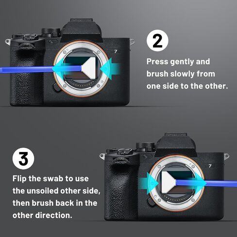 Camera Lens Cleaning Kit with Pro 10x Sensor Swabs, Sensor Cleaner, Compatible with Canon, Nikon, Sony mirrorless DSLR Camera (Enhanced Version) in Kuwait