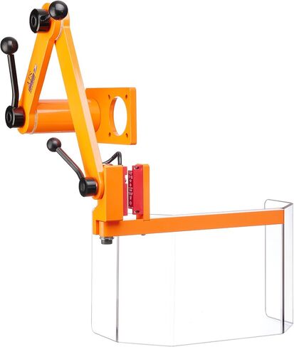 ATS MG-2 Milling Machine Guard, Head Mount, Bridgeport Fit, Made in USA | OSHA safety shield (standard, non-interlocked). Aluminum arm, steel handles, 9" tall Lexan panel. Front arm swings 180°. in Kuwait