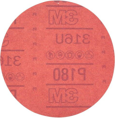 3M Hookit Red Abrasive Disc, 01222, 6 in, P180 in Kuwait