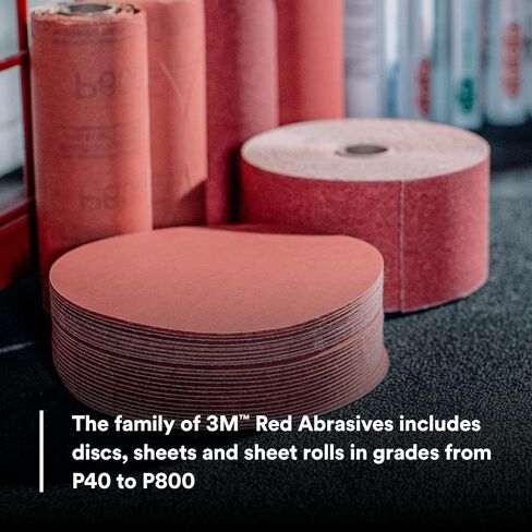 3M Hookit Red Abrasive Disc, 01222, 6 in, P180 in Kuwait