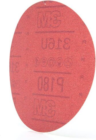 3M Hookit Red Abrasive Disc, 01222, 6 in, P180 in Kuwait