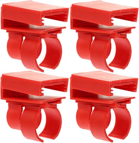 YARNOW Fish Tank LED Light Holder Clip Versatile Design with 4 Pcs Red Abs Suction Cup Stable and Reliable Mounting of Submersible LED Lights in Saudi Arabia