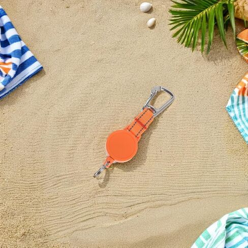 Scuba Dive Light and Camera Retractors with Heavy-Duty Snap Clip Mount, Versatile Equipment Attachment, Instant Tension Monitoring, Pom and Stainless Steel Material, for Diving in Kuwait