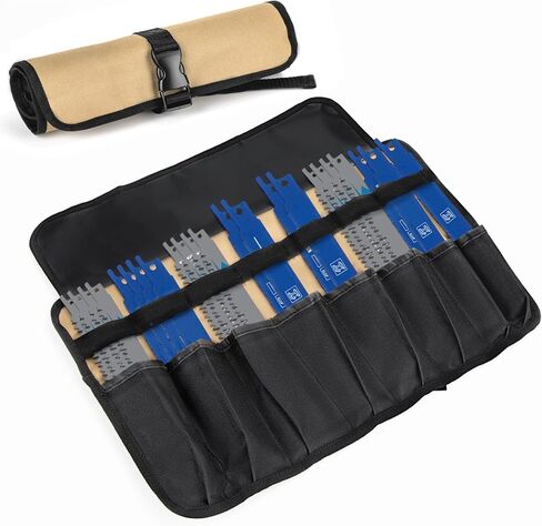 Sawzall Blade Holder with Hook and Loop Tape,Heavy-Duty Fit Reciprocating Saw Blades & Sawzall Blades,Storage Tool for Wood, Metal, Pruning & Tree Cutting - Fits Diablo,Dewalt,Ryobi,Milwaukee More in Kuwait