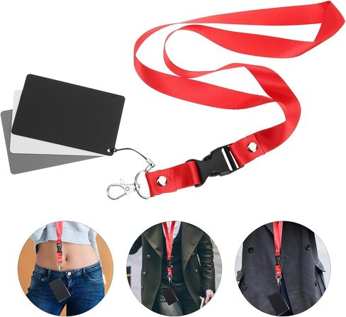 4pcs Portable White Balance Cards for Camera Photography with Acrylic Gray Cards for Exposure Metering and Parameter Adjustment, Waterproof Design with Carrying Cord in Saudi Arabia