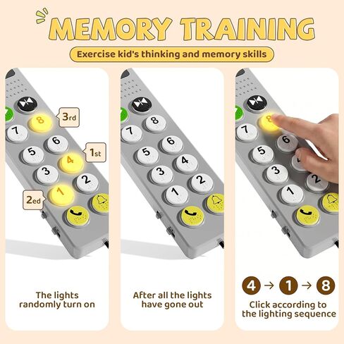 Elevator Activity Panel, Travel Busy Board for Toddlers 2-4 | Sensory light switch & braille button, safe montessori busy board, cause and effect toys autism gifts for 18M+ in Kuwait
