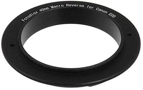 Fotodiox 49mm Macro Reverse Mount Adapter, for Canon EOS 1D, 1DS, Mark II, III, IV, 1DC, 1DX, D30, D60, 10D, 20D, 20DA, 30D, 40D, 50D, 60D, 60DA, 5D, Mark II, Mark III, 7D, Rebel XT, XTi, XSi, T1, T1i, T2i, T3, T3i, T4, T4i, C300, C500 in Kuwait