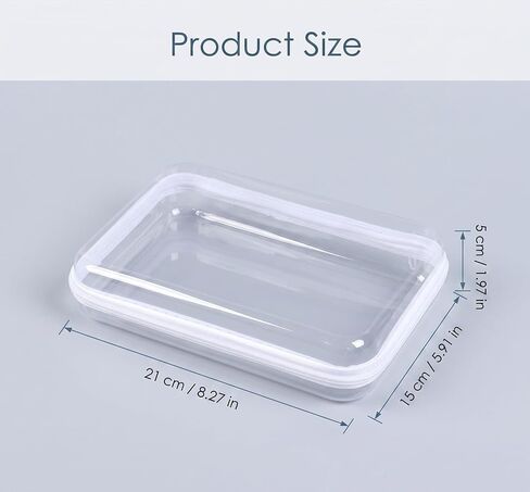 Photo Box 3 Pack, Clear Plastic Photo Storage Box with Lids for Prints, Picture Storage Containers for Home Albums, Cards, Crafts, Keepsakes, Scrapbooking, Closet Shelf and Memory Sorting Kit in Kuwait