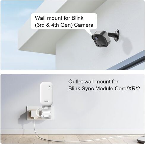 Blink Outdoor Camera Mount for Blink Outdoor 4/2K+/3rd Gen (3 Pack, Black) | 360° Adjustable, Weather-Resistant, Wall Mount Bracket with Blink Sync Module Mount, for Blink Outdoor Camera Security System in Saudi Arabia