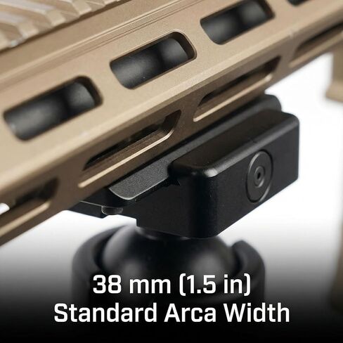 MLOK Arca Rail Adapter, Quick Release Dovetail Plate Compatible with Arca-Swiss & RRS Tripod Heads, CNC Aluminum Bipod & Tripod Mount for Hunting (ML-80) in Kuwait