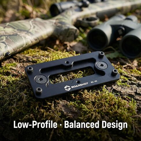 MLOK Arca Rail Adapter, Quick Release Dovetail Plate Compatible with Arca-Swiss & RRS Tripod Heads, CNC Aluminum Bipod & Tripod Mount for Hunting (ML-80) in Kuwait