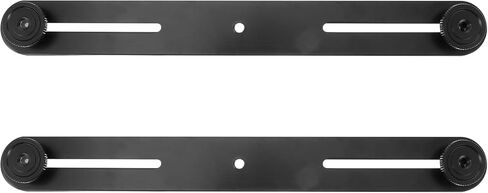 BESPORTBLE Dual Mount Extension Bar with Adjustable Microphone and Camera Flash Bracket, 2pcs Spacing Bar for Professional Video and Audio Recording Setup in Kuwait