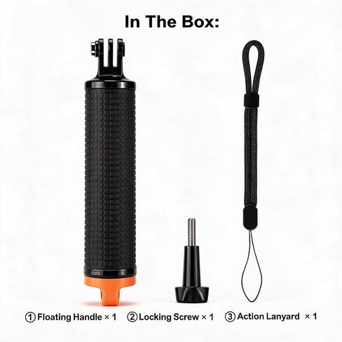 Floating Handle for DJI Osmo Action 6/5 Pro/4/3/2/Action Nano, Anti-Loss Floaty Stick, Waterproof Buoyancy Hand Grip for Diving, Surfing & Snorkeling in Kuwait