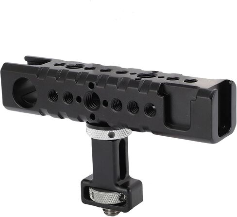 GOWENIC Camera Cage Top Handle, Aluminum Alloy Video Rig Top Handle with 1/4in 3/8in Screw Holes, Movable Slide Rail Design for DSLR Mirrorless Camera Accessories in Kuwait