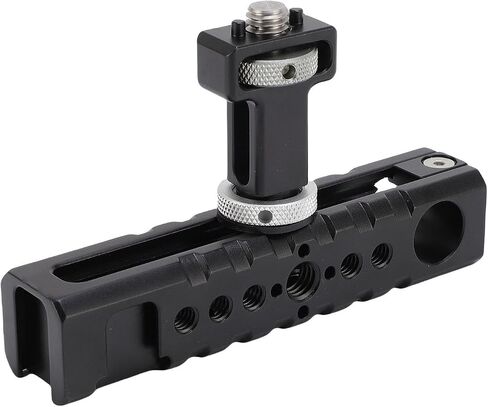 GOWENIC Camera Cage Top Handle, Aluminum Alloy Video Rig Top Handle with 1/4in 3/8in Screw Holes, Movable Slide Rail Design for DSLR Mirrorless Camera Accessories in Kuwait