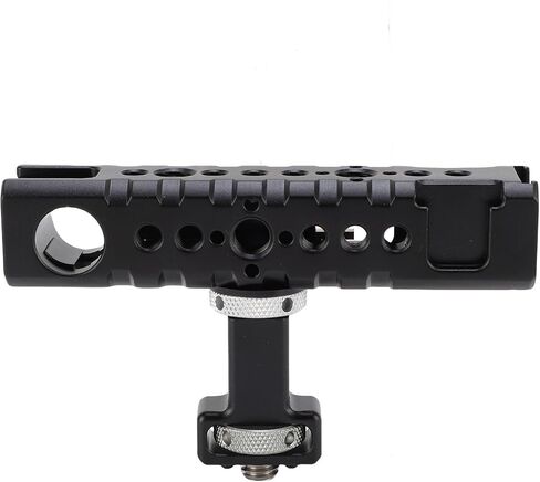 GOWENIC Camera Cage Top Handle, Aluminum Alloy Video Rig Top Handle with 1/4in 3/8in Screw Holes, Movable Slide Rail Design for DSLR Mirrorless Camera Accessories in Kuwait