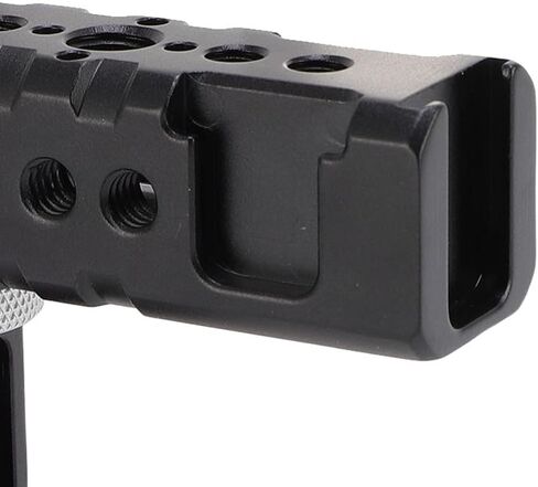 GOWENIC Camera Cage Top Handle, Aluminum Alloy Video Rig Top Handle with 1/4in 3/8in Screw Holes, Movable Slide Rail Design for DSLR Mirrorless Camera Accessories in Kuwait