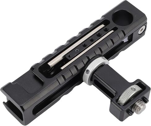 GOWENIC Camera Cage Top Handle, Aluminum Alloy Video Rig Top Handle with 1/4in 3/8in Screw Holes, Movable Slide Rail Design for DSLR Mirrorless Camera Accessories in Kuwait
