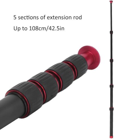 banapoy Adjustable Aluminum Alloy Camera Monopod Extension Rod for Photography Enthusiasts 5ft for Travel in Kuwait