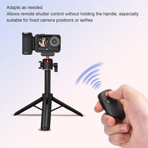 GOWENIC Street Photography Handle, Detachable Bluetooth Control with Remote Shutter, Camera Grip for Action 3 4 5 Pro and 360 Cameras, with Cold Shoe and 1/4 Inch Hole in Kuwait