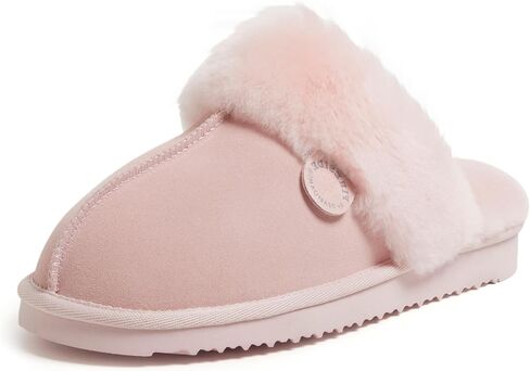 Fireside by Dearfoams womens Sydney Shearling Indoor/Outdoor Water Resistant Scuff Slipper in Kuwait