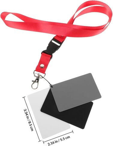 Kisangel 18% Grey White Balance Card for Photography and Videography, Waterproof Aluminum Alloy Exposure Reference Board with Accurate Color Balance and Portable Design in Kuwait